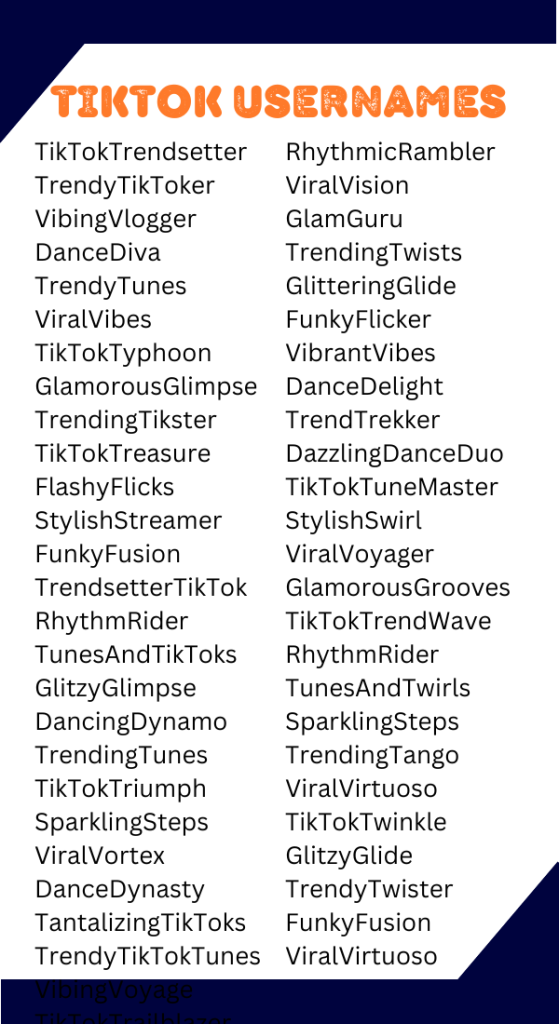 550+ Good Tiktok Usernames Unique Creative Stylish & Cool