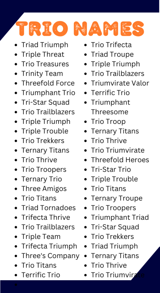 Trio Names